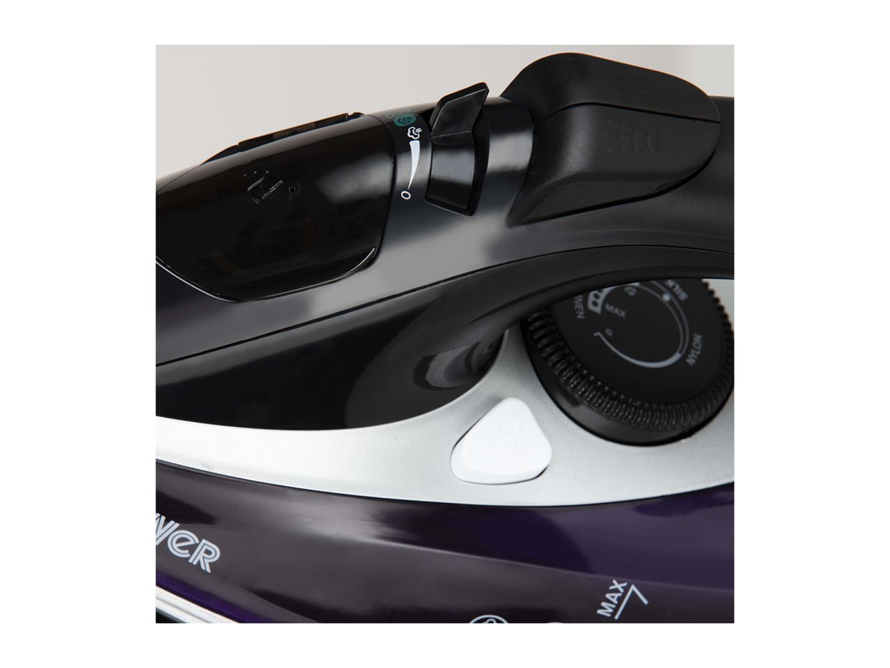 Close-up of a Sea-Doo personal watercraft's sleek, dark gray and silver design.