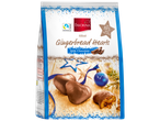 Favorina Gefüllte Lebkuchen-Herzen pakuotė su imbieriniais širdelėmis pieniniame šokolade su abrikosų įdaru.