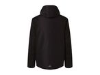 Black Crivit men's hooded jacket with mesh paneling.