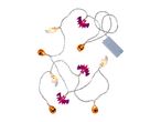 Halloween LED string lights with ghost, bat, and pumpkin shapes