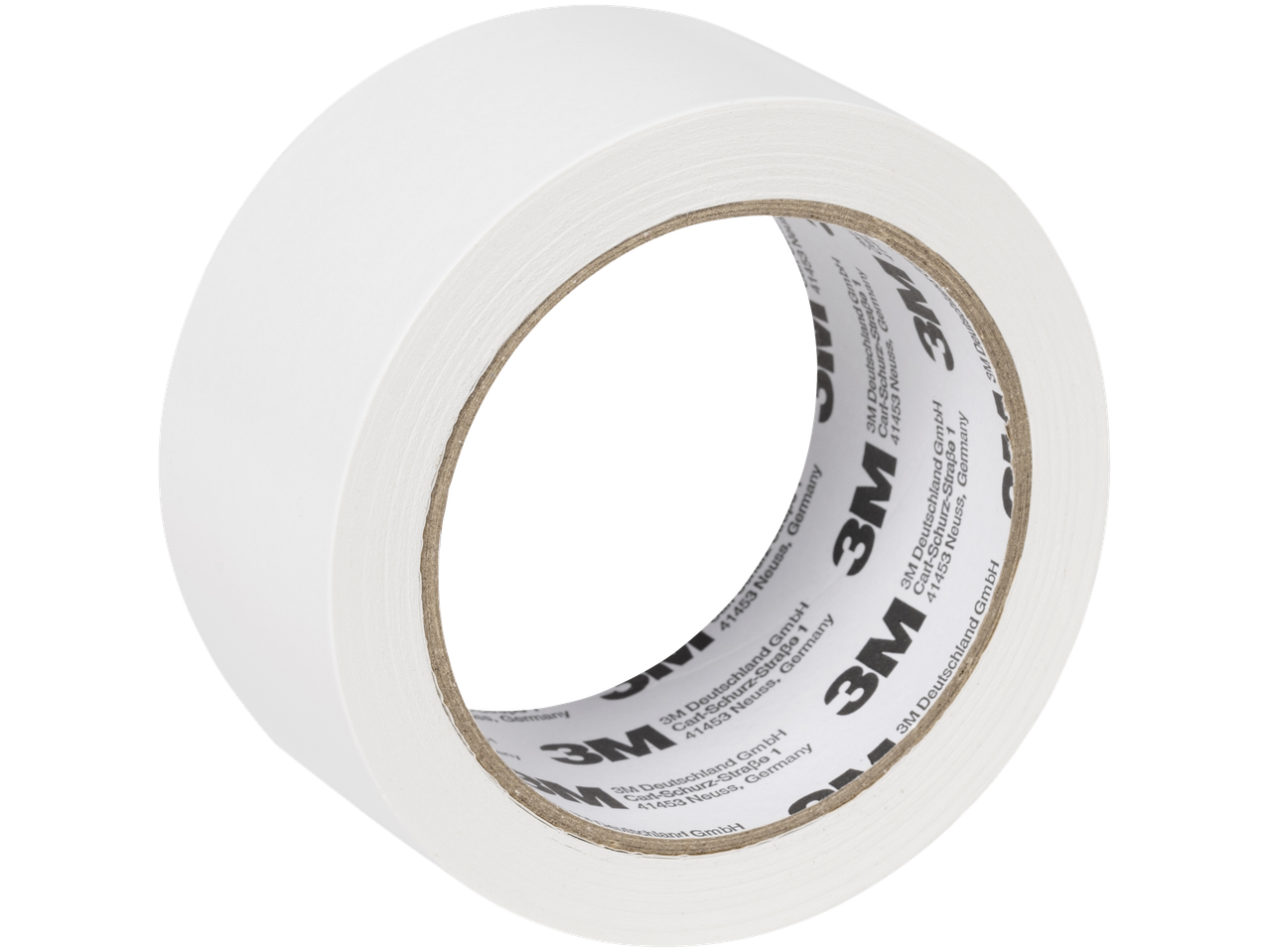 Balta 3M līmlentes rullis ar vācu tekstu.