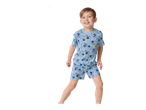 Boy's Sonic pajamas: t-shirt and shorts, themed print.