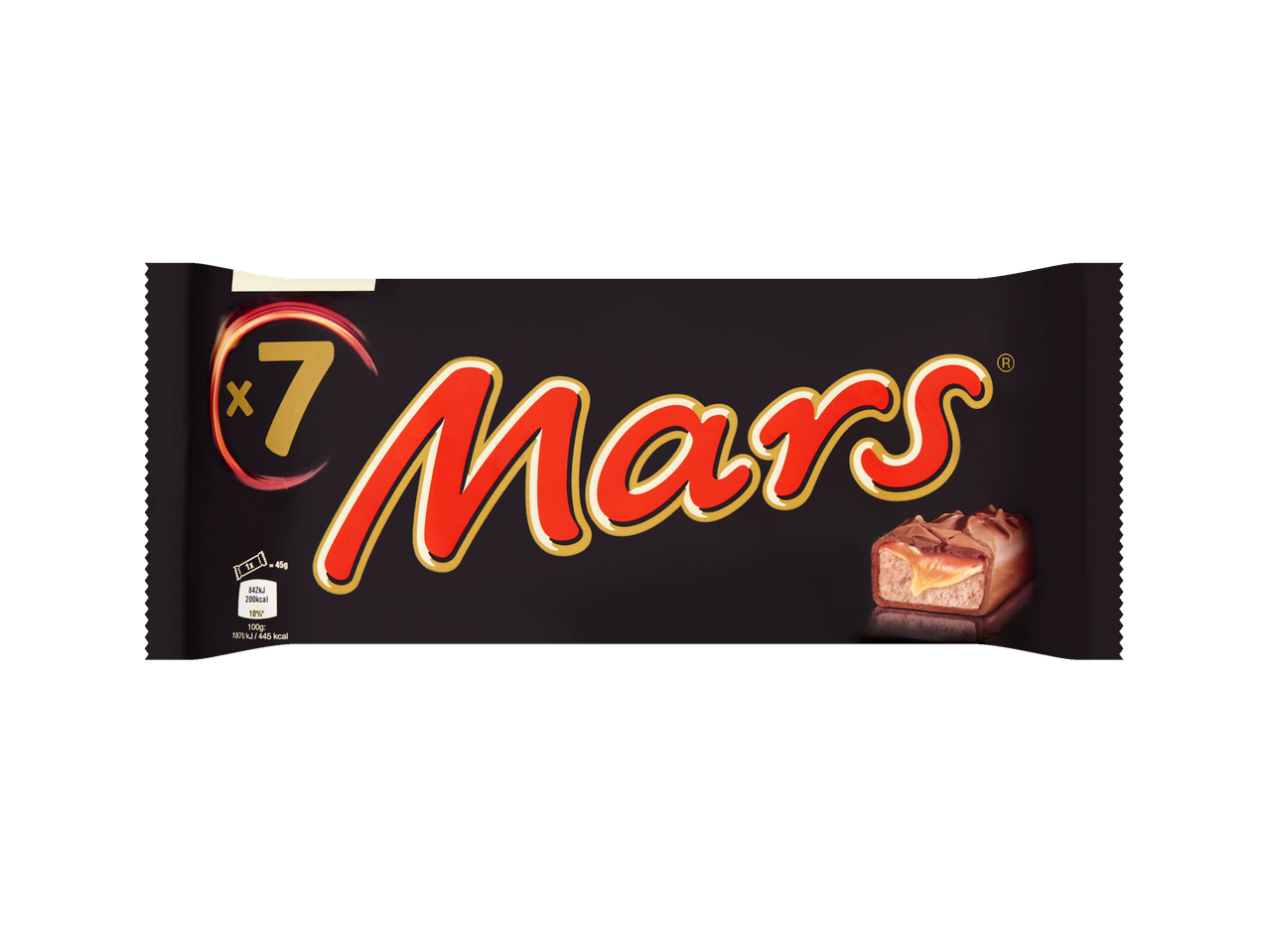 Mars chocoladerepen met karamelvulling.