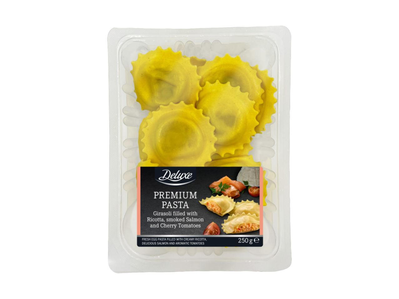 A package of Premium filled pasta