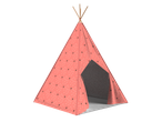 Playtive Teepee Play Tent in pink with leaf and acorn pattern