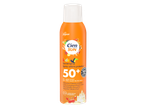 Spray solaire pour enfants avec SPF 50+, protection UVA/UVB et emballage en aluminium recyclé.