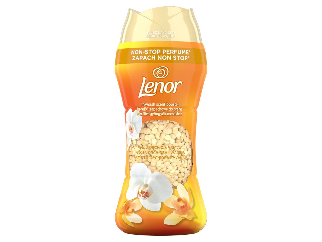 Lenor Gold Orchid & Vanilla mosószer illatfokozó.