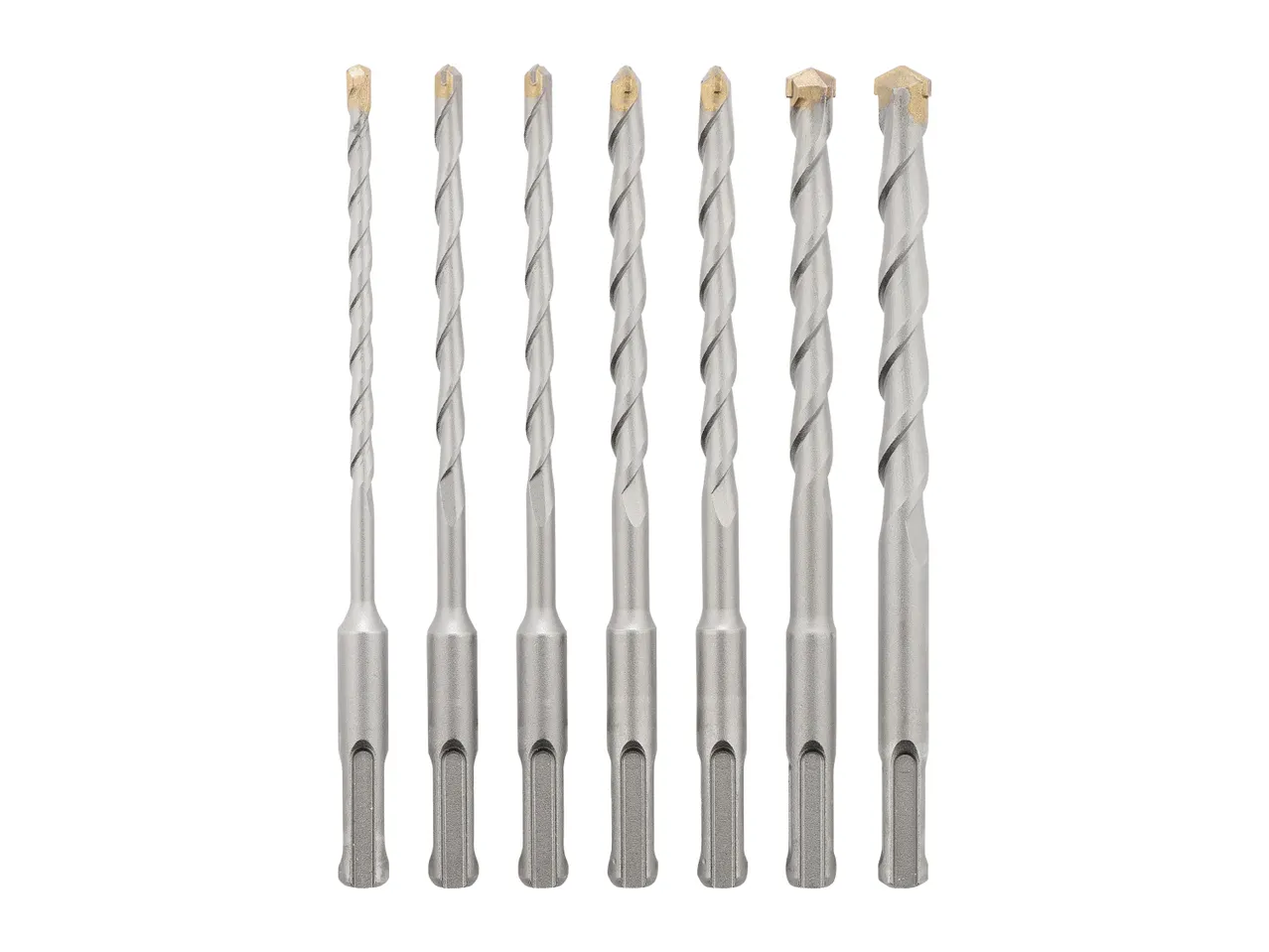 Parkside SDS Plus Hammer Drill Bits - 7 Pieces