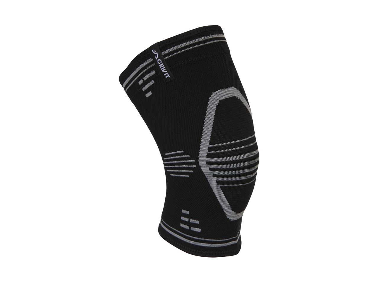 Black Crivit knee support with grey accents