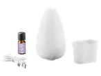 Difuzor de aromă ultrasonic LIVARNO home cu ulei de lavandă, cană de măsurare și cablu USB