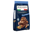 Sachet de croccantini au chocolat au lait avec amandes et noisettes, 150g.