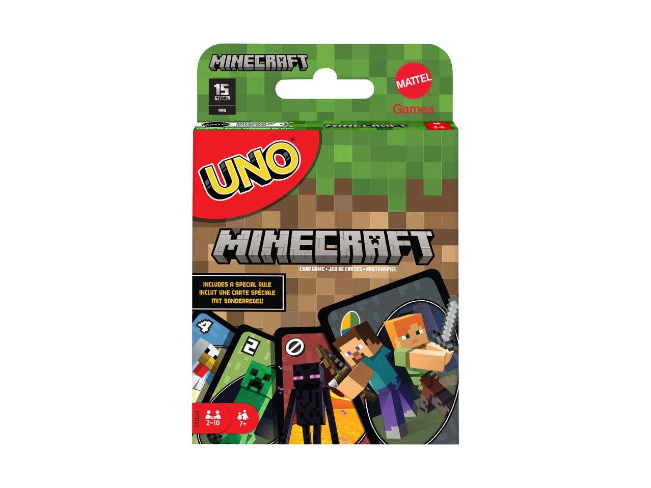 UNO Minecraft kortspil i æske.