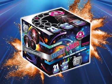  WECO 2-Stufen-Blinker-Effekt- Batterie „Funky Stars“ **