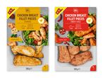 To pakker kyllingebrystfiletstykker, en klassisk og en sweet chili, begge 300g.