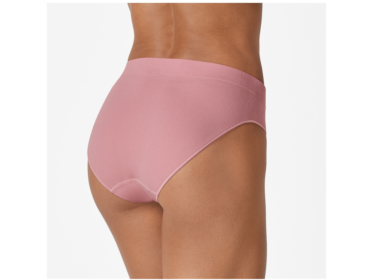 Slip hipster rosa senza cuciture.