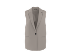 Blazer sem mangas Esmara em bege com fecho de um botão.