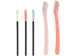 Lâminas de barbear para sobrancelhas e escovas de rímel CIEN BEAUTY em várias cores.