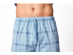 Pantaloni de pijama bărbătești, albaștri, în carouri