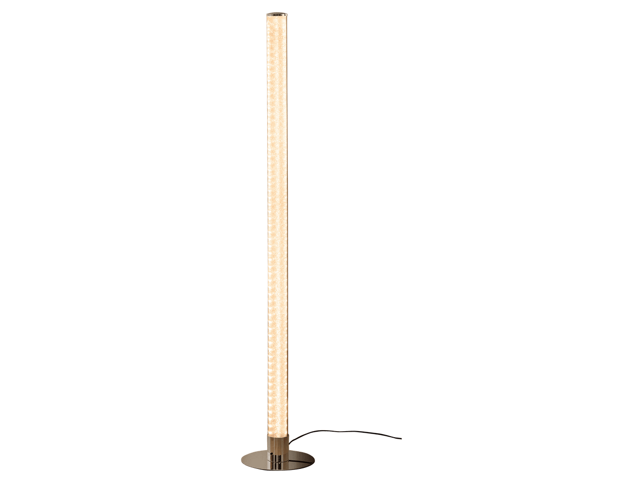 Modern, meleg fénnyel világító, buborékos dizájnú LED-es állólámpa.