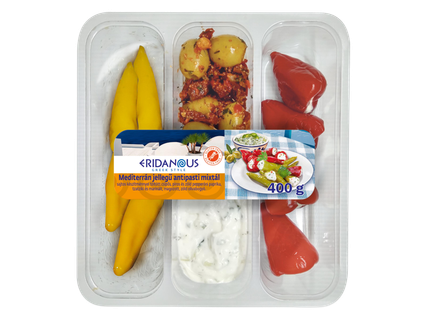 Mediterrán jellegű antipasti mixtál