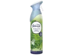 Vaporisateur d'air frais 2 en 1, parfum rosée du matin, avec des feuilles vertes et des fleurs blanches.