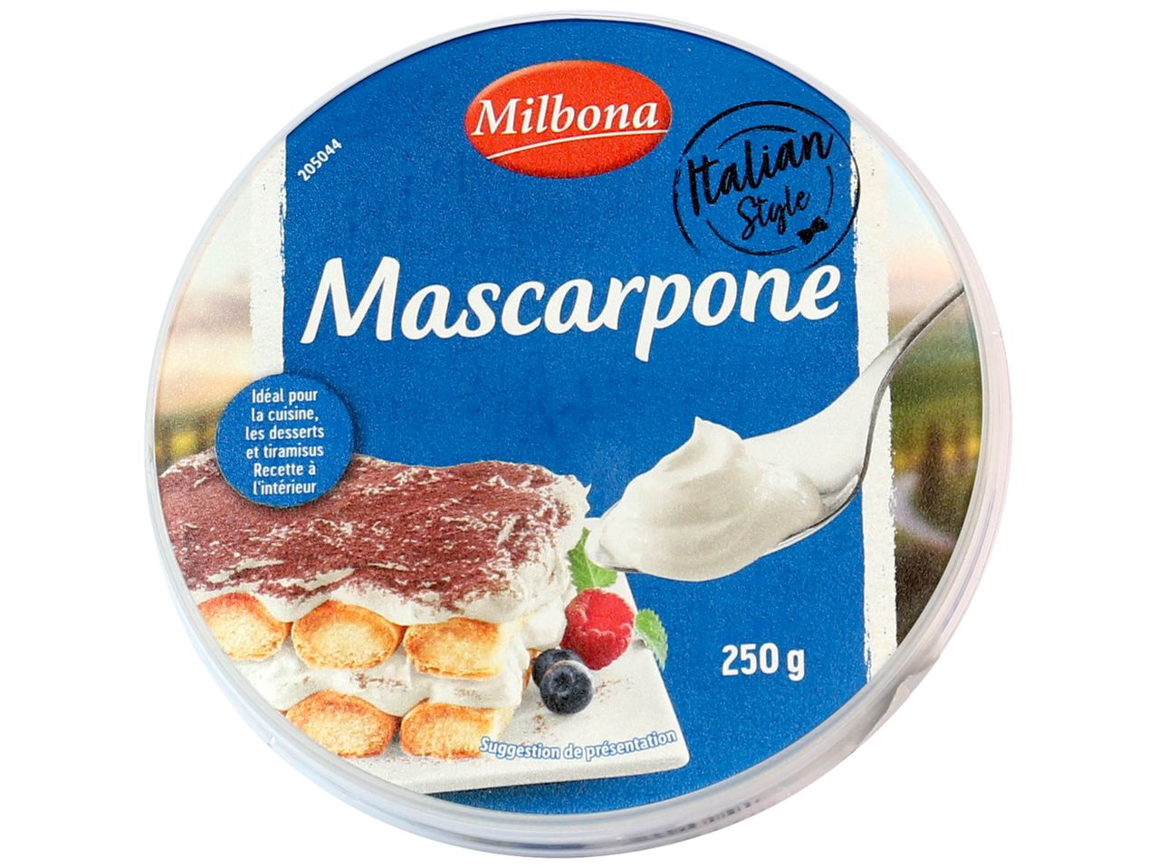 Mascarpone Milbona, style italien, 250 g.