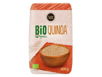 Emballage Golden Sun Bio Quinoa avec un bol de quinoa et certification biologique.