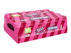 24 Barr Cherryade cans in a pack made from 100% recycled plastic.
