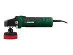 A Makita 4-1/2 inch angle grinder with a polishing pad attached.