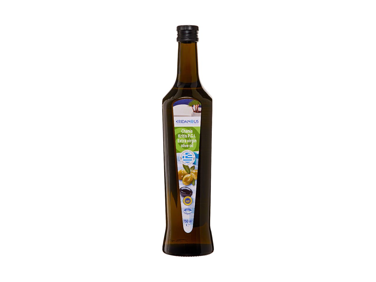 Flasche Bio-Olivenöl.