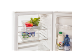 Coșuri de depozitare transparente Silvercrest® pentru frigider, cu legume și produse lactate.