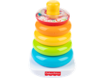 Fisher-Price Baby Toys: Colorful stacking rings with a clear top ring containing small balls.