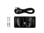 Cabo de carregamento USB, parafusos de montagem e suporte de parede para o aspirador de mão Silvercrest®.