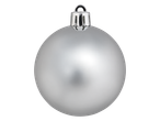 Bola de Natal mate prateada LIVARNO home