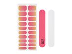 UP Cosmetics ombre nail wraps with a pink buffer and nail file.