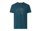 Dark teal t-shirt with a faded grey 'SUNSHINE MAKE YOUR OWN' graphic print.