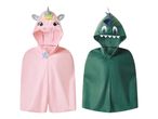 Rosa Einhorn- und grüner Dinosaurier-Umhang für Kinder