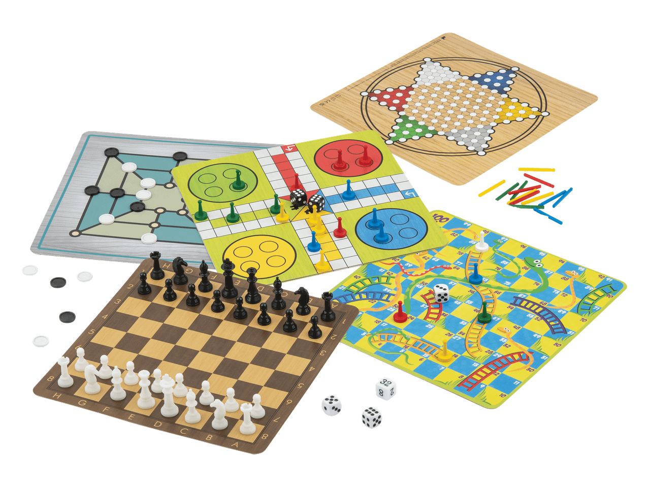 Šachmatai, Ludo, Gyvatės ir kopėčios, Kinų šaškės ir kiti stalo žaidimai