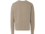 Beige långärmad tröja, bakifrån.
