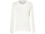 Vit långärmad t-shirt för kvinnor.