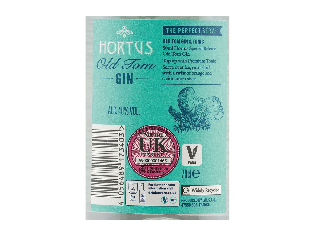 Go to full screen view: Hortus Old Tom Gin - Image 2