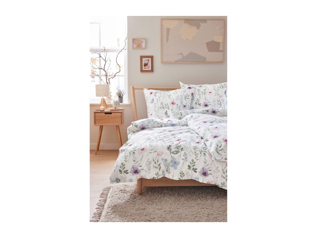 Go to full screen view: Livarno Home Renforcé Duvet Cover Set - Double - Image 4