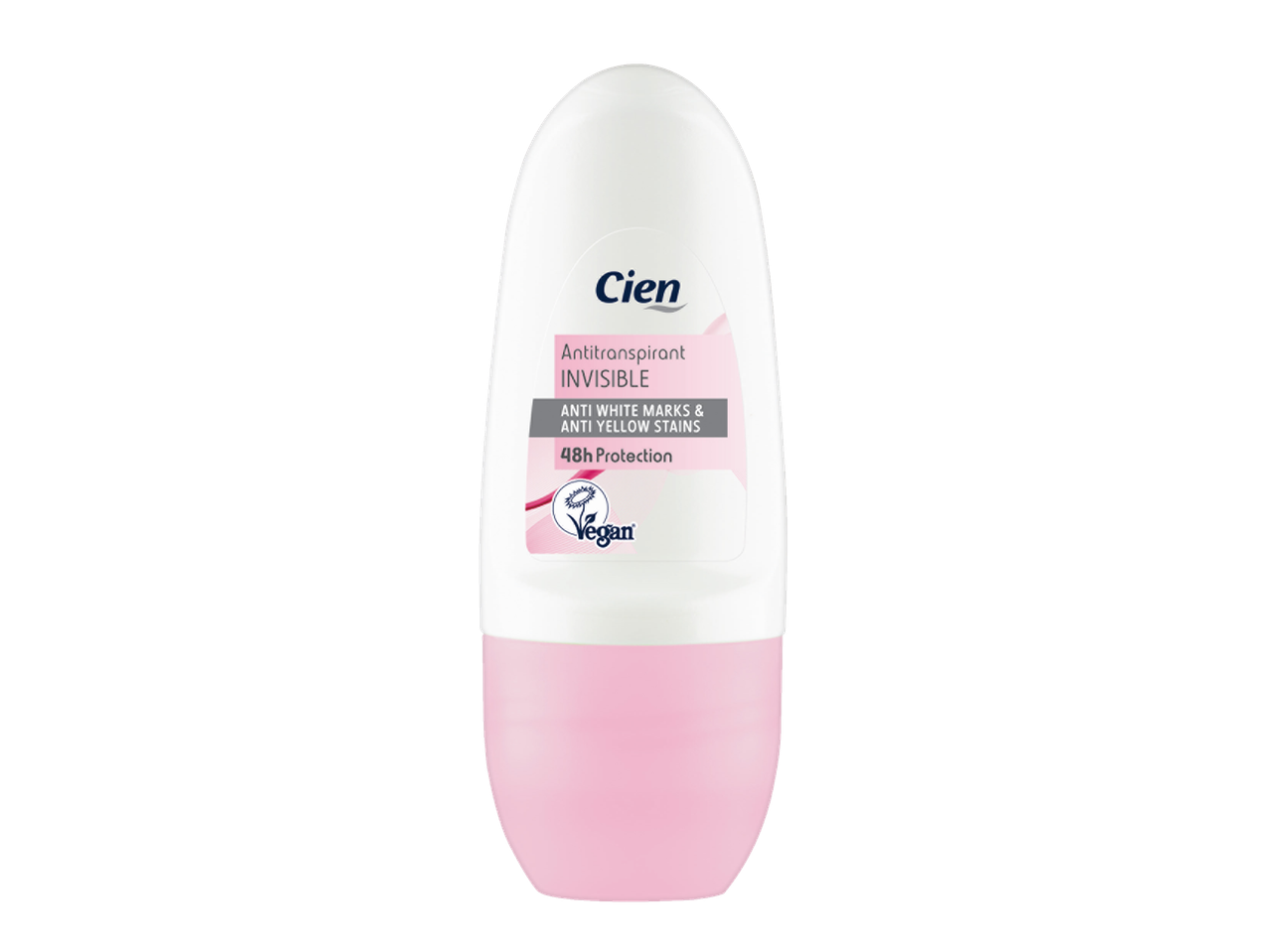 Deodorant Cien Invisible, vegan, 48h protecție.