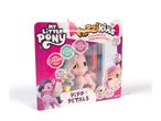 My Little Pony Fuzzikins Pipp Petals playset with stamper pens and accessories.