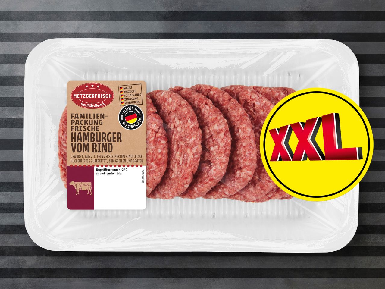 Metzgerfrisch Frische Hamburger vom Rind XXL
