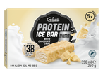 Batoane de înghețată proteice Gelatelli cu ciocolată albă.