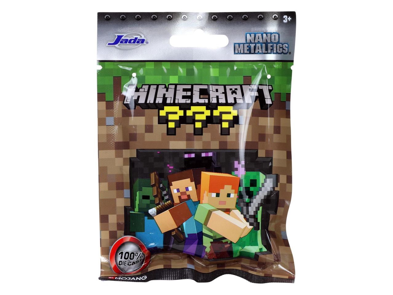Jada Nano Metalfigs Minecraft vakzsák, 100% öntött figurákkal.