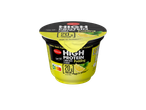 Milbona High Protein Pudding Citron & Basilic, 20g de protéines par pot, faible en gras.
