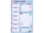 A Disney Stitch-themed weekly planner with sections for days, to-do lists, notes, and goals.
