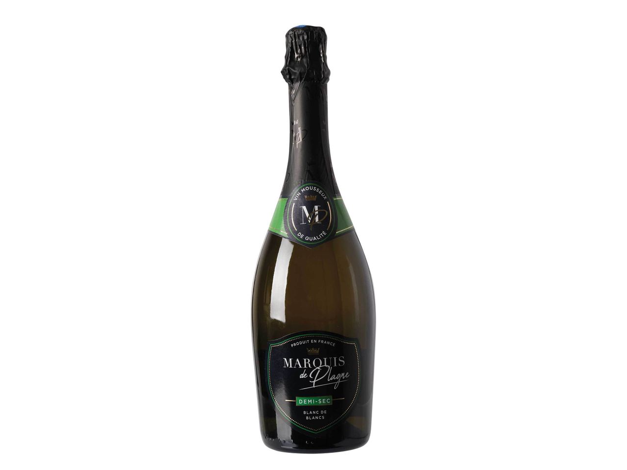 Vin mousseux Marquis de Plage, Demi-Sec Blanc de Blancs.